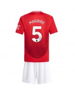 Manchester United Harry Maguire #5 Hjemmedraktsett Barn 2024-25 Korte ermer (+ bukser)